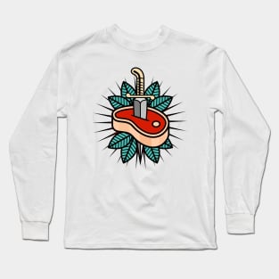 Steak Tattoo Long Sleeve T-Shirt